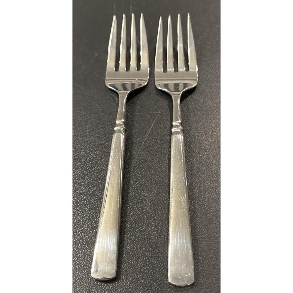 Oneida Easton Stainless Steel‎ Meat Fork Forks Set Of 2 USA
